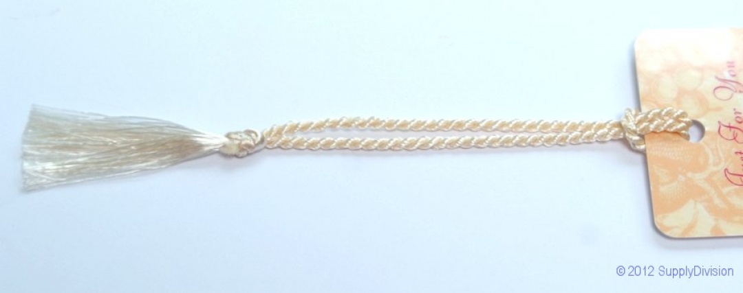 Rayon style Bookmark tassel Ivory pack